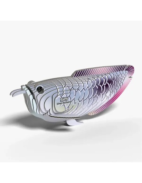 Kit Eugy Arowana Plateada | Modelismo 3D en Cartón Reciclado