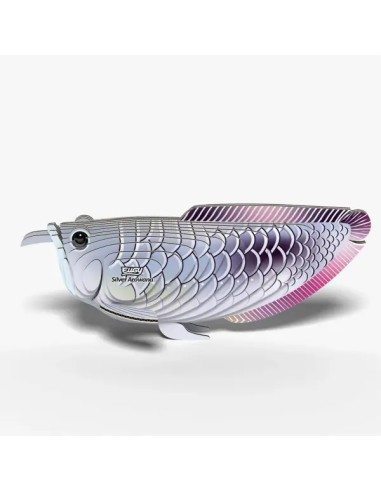 Kit Eugy Arowana Plateada | Modelismo 3D en Cartón Reciclado