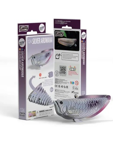 Kit Eugy Arowana Plateada | Modelismo 3D en Cartón Reciclado