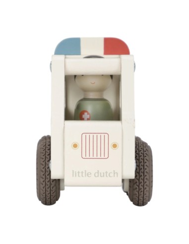 Ambulància FSC Little Dutch – Joguina de Fusta Educatiu
