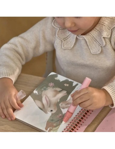 Libro Mágico Agua Rosa Fairy Garden – Cuaderno Reutilizable Infantil
