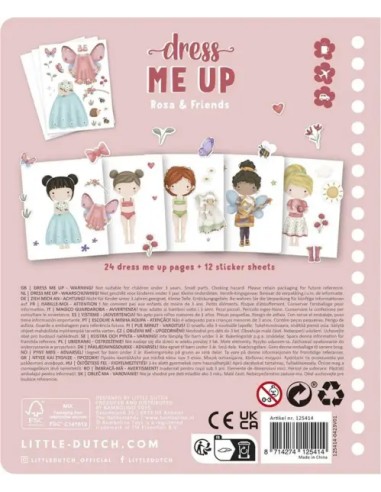 Libro Viste a Rosa & Friends Little Dutch con Pegatinas y Accesorios