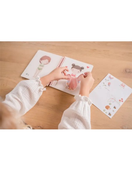 Libro Viste a Rosa & Friends Little Dutch con Pegatinas y Accesorios