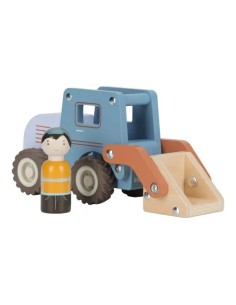 Excavadora FSC Little Dutch de Madera con Obrero y Pala Grande