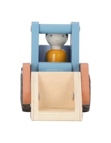 Excavadora FSC Little Dutch de Madera con Obrero y Pala Grande