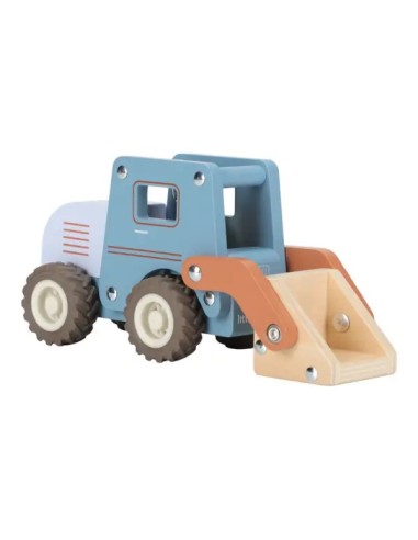 Excavadora FSC Little Dutch de Madera con Obrero y Pala Grande