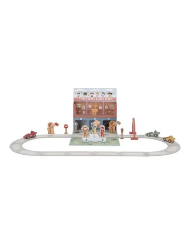 Pista de Carreras con Estuche Little Dutch | Juego Portátil