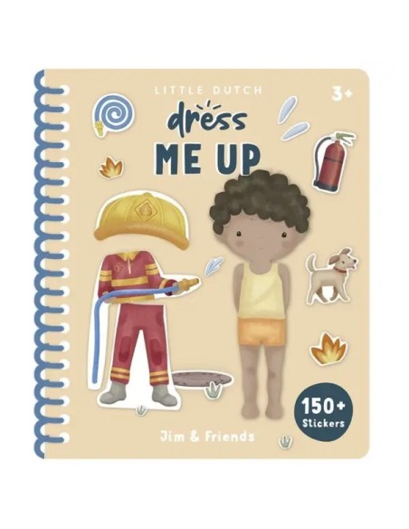 Libro de Pegatinas Viste a Jim & Friends Little Dutch
