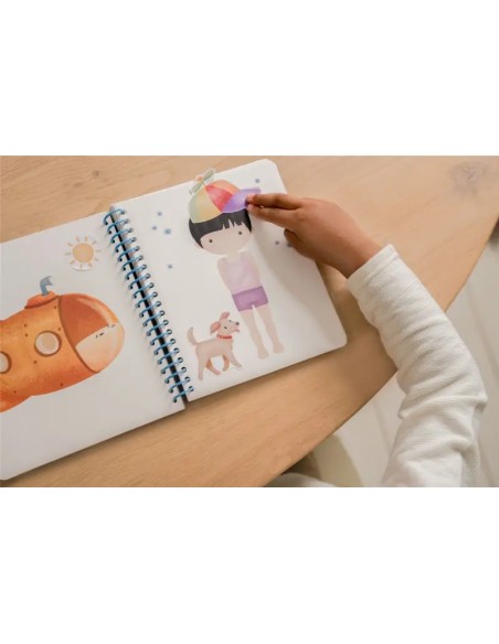 Libro de Pegatinas Viste a Jim & Friends Little Dutch