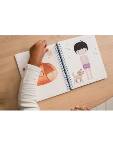 Libro de Pegatinas Viste a Jim & Friends Little Dutch