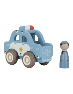 Cotxe de Policia de Fusta FSC Little Dutch | Joguina Infantil
