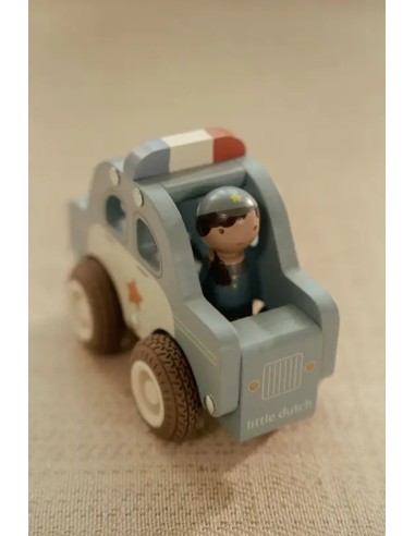 Coche de Policía de Madera FSC Little Dutch | Juguete Infantil