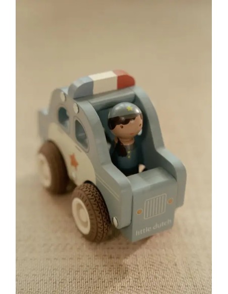 Coche de Policía de Madera FSC Little Dutch | Juguete Infantil