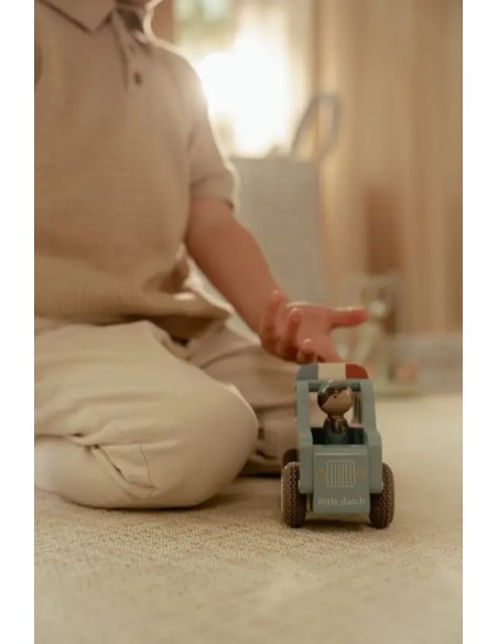 Coche de Policía de Madera FSC Little Dutch | Juguete Infantil