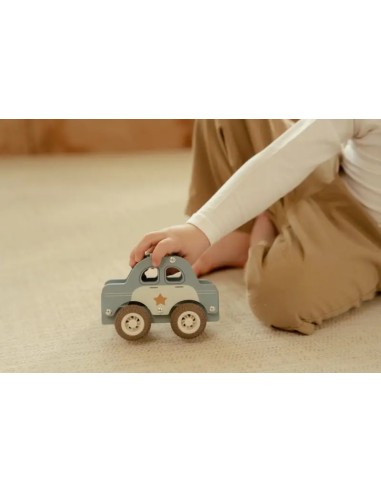 Coche de Policía de Madera FSC Little Dutch | Juguete Infantil