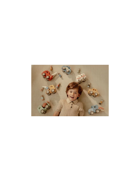 Cotxe de Policia de Fusta FSC Little Dutch | Joguina Infantil