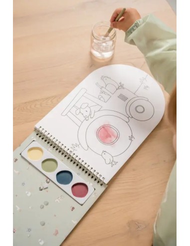 Libro de Acuarelas para Colorear Pequeña Granja Little Dutch