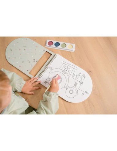 Libro de Acuarelas para Colorear Pequeña Granja Little Dutch