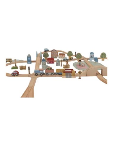 Set de Tren de Madera XL FSC Little Dutch | Circuito