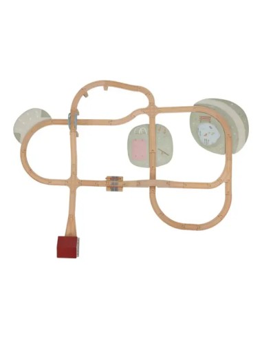 Set de Tren de Fusta XL FSC Little Dutch | Circuit
