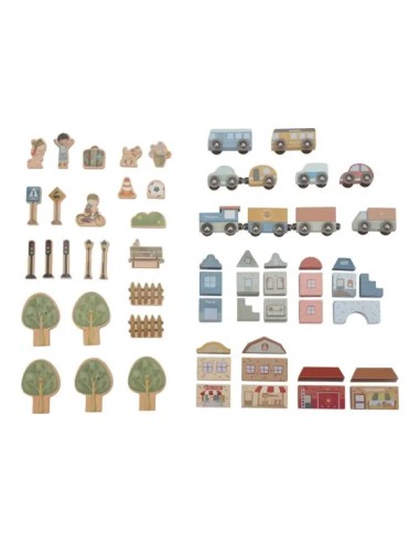 Set de Tren de Fusta XL FSC Little Dutch | Circuit