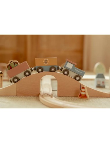 Set de Tren de Fusta XL FSC Little Dutch | Circuit