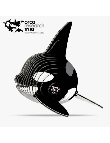 Puzle 3D de cartón ecológico Eugy Orca