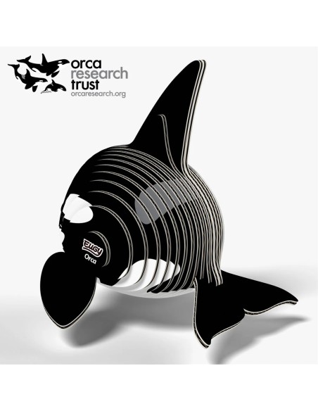 Figura 3D Eugy Orca | Puzle de Cartón Ecológico y Educativo