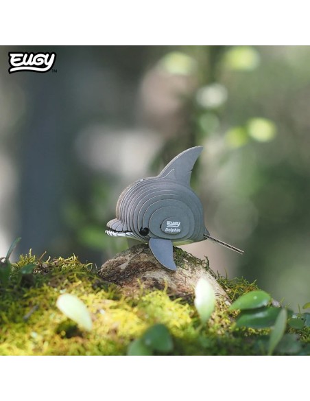 Figura 3D Eugy Dofí | Puzle de Cartó Ecològic i Educatiu