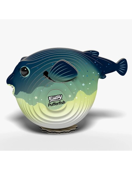 Figura 3D Eugy Peix Globus | Puzle de Cartó Ecològic i Educatiu