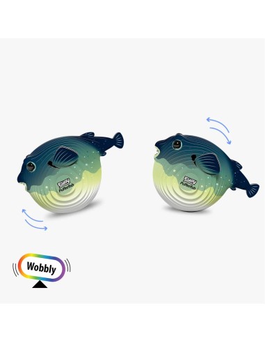 Figura 3D Eugy Peix Globus | Puzle de Cartó Ecològic i Educatiu