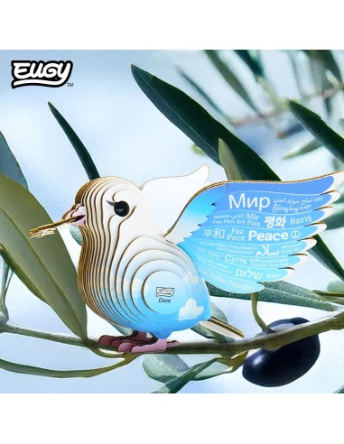 Figura 3D Eugy Colom | Puzle de Cartó Ecològic i Educatiu