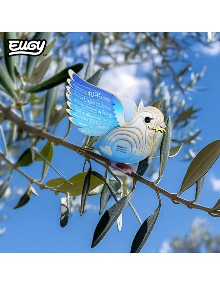 Figura 3D Eugy Colom | Puzle de Cartó Ecològic i Educatiu