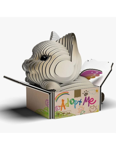 Puzle 3D Eugy Gata Mocha | Comprar Regalo Ecológico Niños